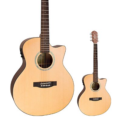 Violão Elétrico Nylon Giannini GSF-3 CEQ NS Natural  Fosco