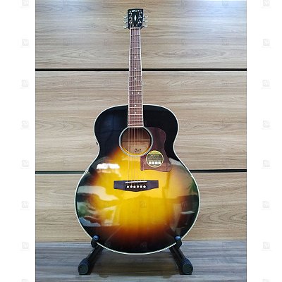 Violão Elétrico Aço CJ MEDX VST Vintage Sunburst - Cort