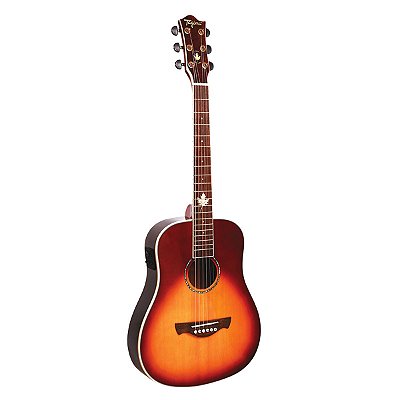 Violão Baby Elétrico Aço Tagima Fernie EQ CB Canada Series Cherry Burst