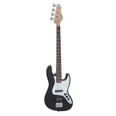 Baixo Jazz Bass Giannini GB-100 BK/WH Standard Black