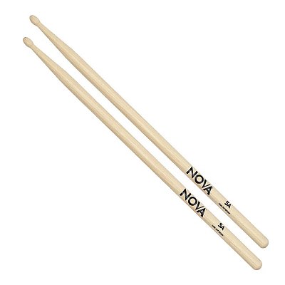 Par de Baquetas com Ponta de Nylon 5A Vic Firth NOVA 5A USA Hickory