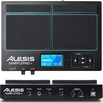 Percussão Eletronica SAMPLER PAD 4 - Alesis