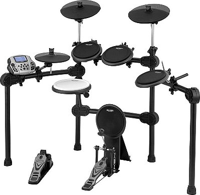 Bateria Eletrônica USB Ed10 Com Módulo 2 Pad de Pratos e Pedais - C. IBANEZ