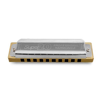 Harmonica Gaita Super 20 HB 8020B em B (Sí) - Hering