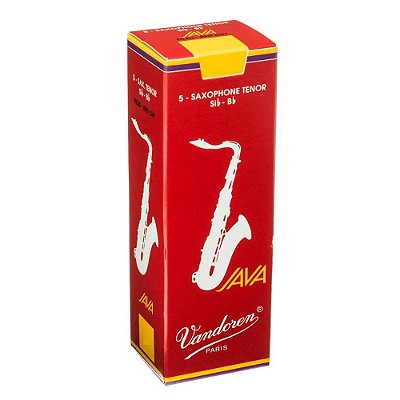 Caixa de Palhetas Java Filed Red Cut Nº 2 para Sax Tenor Vandoren SR272R (5 unidades)