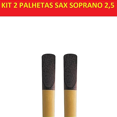 Kit 2 Palheta Sax Soprano 2,5 RRP05SSX250 - Plasticover