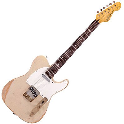 Guitarra Telecaster Vintage Icon Series V62MR AB Ash Blonde Captadores e Ferragem Wilkinson