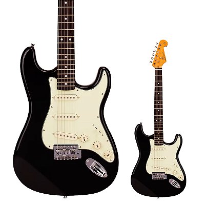 Guitarra Strato SX SST62+ BK Black com Bag