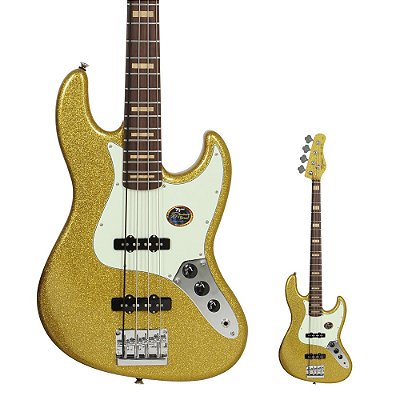 Baixo 4 Cordas Jazz Bass Tagima Black Gold GO E/MG Ana Karina Sebastião Signature Brazil