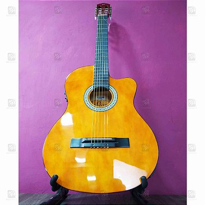 Violão Elétrico Aço Giannini SF-14 CEQ Natural Flat Cutaway