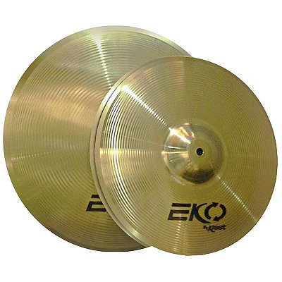 Set de Prato Chimbal 14" e Ataque 16" ECOLSET4 Serie Eko - Krest