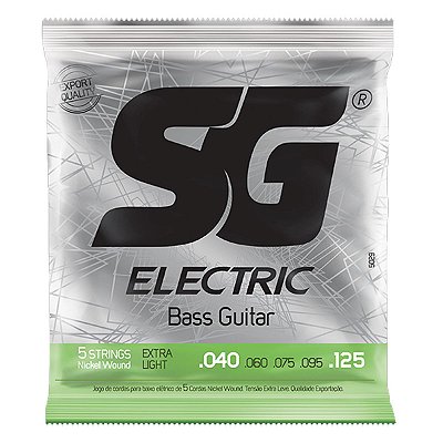 Encordoamento SG Baixo 5 Cordas 040 - 125 Extra Light #Progressivo