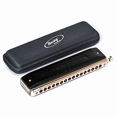 Harmonica HC Deluxe Cromatica 64 Black 6264 C - Hering