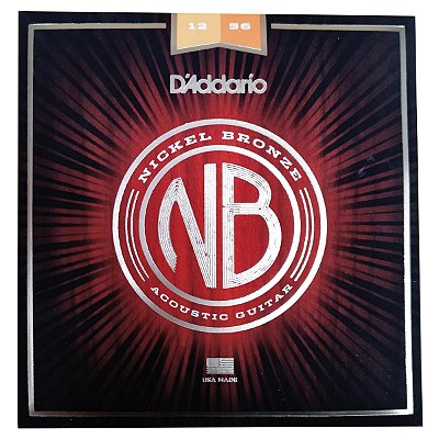 Encordoamento Violão Aço 0.12 NB1256 D'Addario #Progressivo