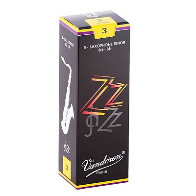 Caixa de Palhetas Jazz ZZ Nº 3 para Sax Tenor Vandoren SR423 (5 unidades)