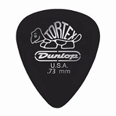 PALHETA TORTEX 0,73MM PRETA - DUNLOP