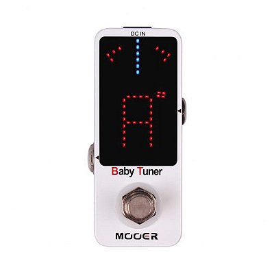 Pedal Afinador para Guitarra, Baixo e Violão Mooer MTU-1 Baby Tuner