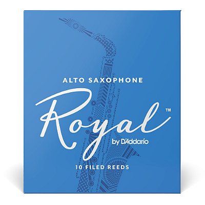 Caixa de Palhetas para Sax Alto Nº 1,5 Royal by D’Addario RJB1015 Filed Reeds #Progressivo