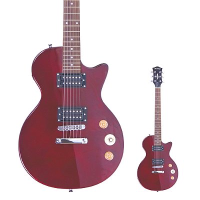 Guitarra Les Paul Strinberg LPS200 TWR Transparent Wine Red com Braço Parafusado