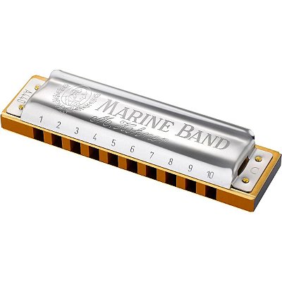 Harmonica Hohner Marine Band 1896/20 Gaita em E Mi