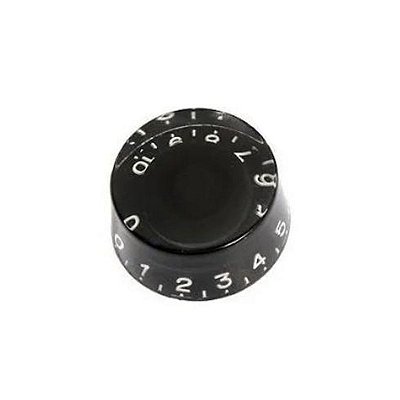 Knob Para Les Paul Reto Canhoto Modelo Gibson Preto - Dolphin