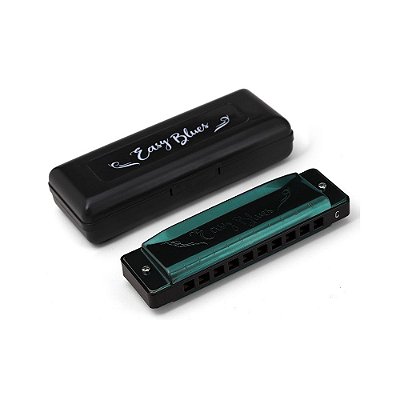 Harmonica Easy Blues Verde em Dó VE4420C - Hering