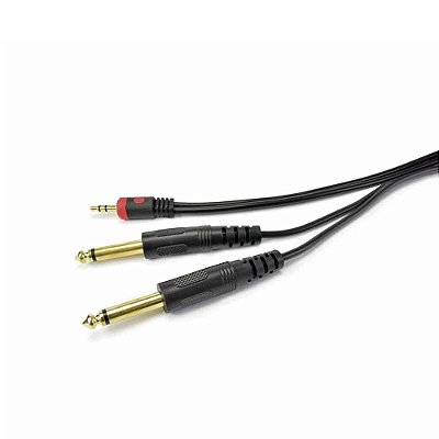 Cabo de Audio P2ST X 2 P10M Mod CA14 2 m SA2X - Santo Angelo