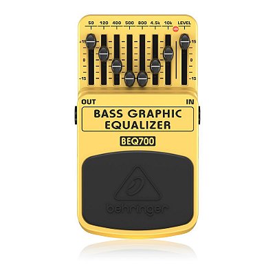 Pedal Equalizador para Baixo Behringer BEQ700 Bass Graphic Equalizer