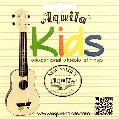 Encordoamento para Ukulele Soprano New Nylgut Kids Colorido AQ 138U KD - Aquila