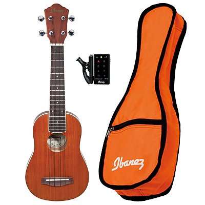 Ukulele Soprano Acústico c/ Bag e Afinador IUKS 5/B - Ibanez