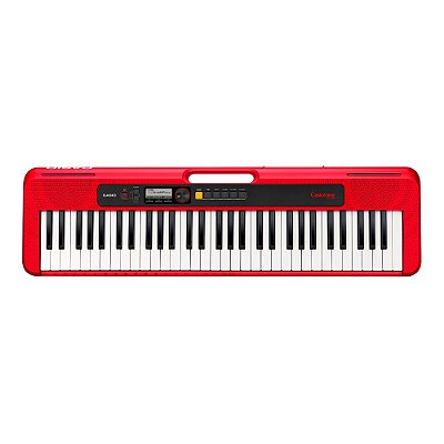 Teclado Musical Casio Casiotone CT-S1RD 61 Teclas Profissional, Vermelho -  Musica Center