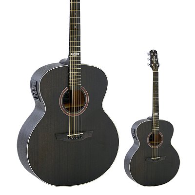 Violão Elétrico Aço Semi Jumbo Strinberg SJ200 TOS Black Series Tobacco Satin