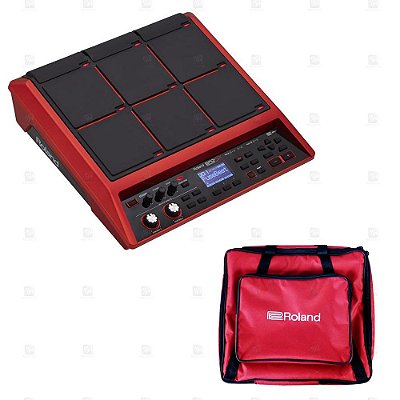 Kit Bateria Eletronica Edição Especial Roland SPD-SX SE + Bag Luxo Vermelha
