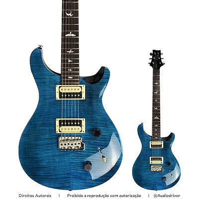 Guitarra PRS SE Custom 22 CU2 Sapphire Black Back
