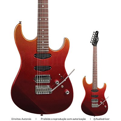 Guitarra Tagima Brasil STELLA H3 DF FMO Fade Metallic Orange