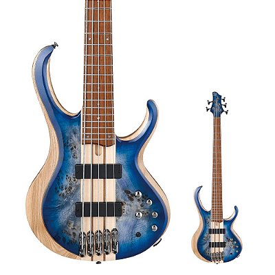 Baixo 5 Cordas Ativo Ibanez BTB845 CBL Cerulean Blue Burst Low Gloss