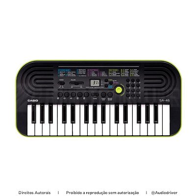 Teclado Infantil Casio Musical SA-46AH2 Verde