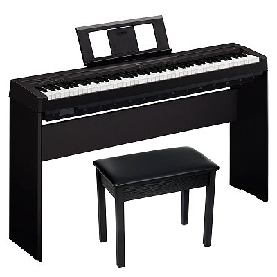 Piano Digital Yamaha P-45 com Suporte Original e Banco