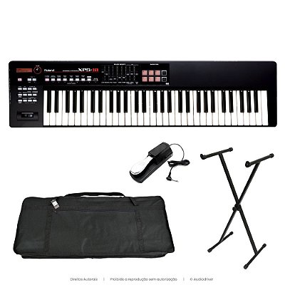 Teclado Sintetizador Roland XPS-10 + Fonte + Pedal Sustain G + Capa + Suporte X