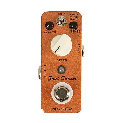 Pedal Mini Guitarra  Modulação  Chorus Vibrato Rotary MOOER Soul Shiver