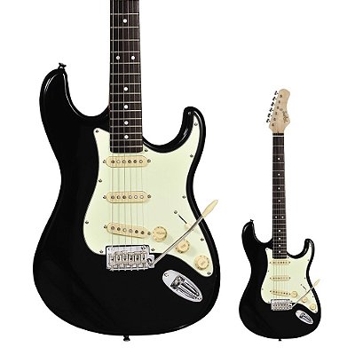 Guitarra Strato Tagima T-635 Classic BK DF/MG Black