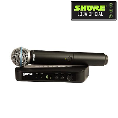 Sistema Sem Fio para Microfones Shure BLX24BR/B58 Frequência J-10