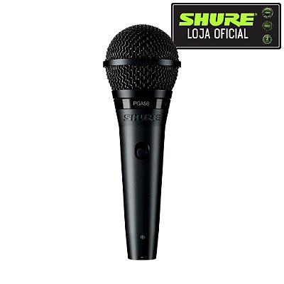 Microfone de Mão PGA58-XLR Com cabo XLR - Shure