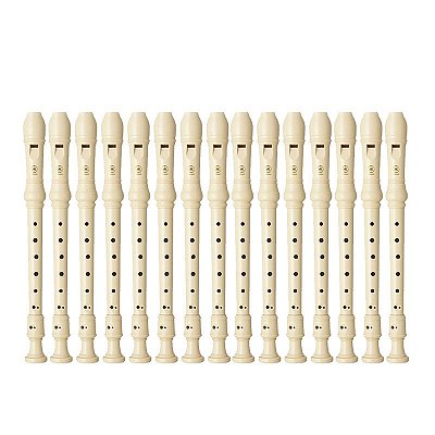 15 Flautas Soprano Germânica YRS23 Yamaha Bege