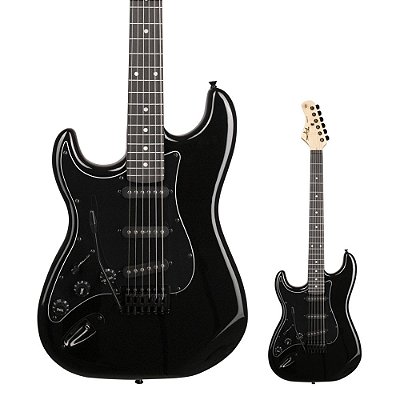 Guitarra Canhoto Strato TW Series TG-500 LH BK DF/BK - Tagima