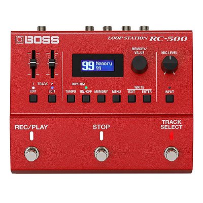 Pedal de Loop BOSS RC-500 Loop Station com 2 Canais