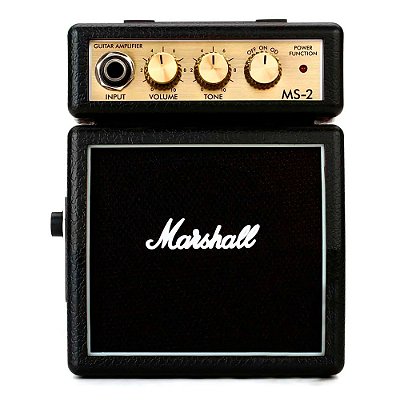 Mini Amplificador 1x2” para Guitarra Marshall MS-2E 1W com 2 canais