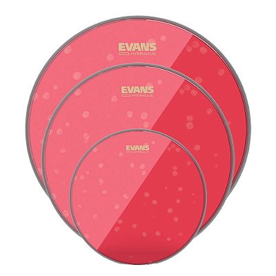 Kit de Peles Hidráulicas Evans TTHR 10” 12” 14” Vermelhas