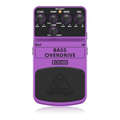 Pedal de Overdrive para Baixo Behringer BOD400 Bass Overdrive