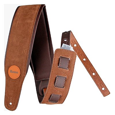Correia (Alça) para Baixo Suede Basso FB 02 Marrom